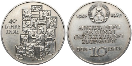 Germania rdt 10 marchi - germania,