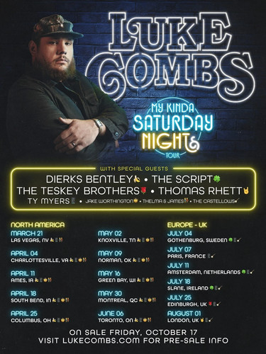 Luke combs 2026 poster my - -,